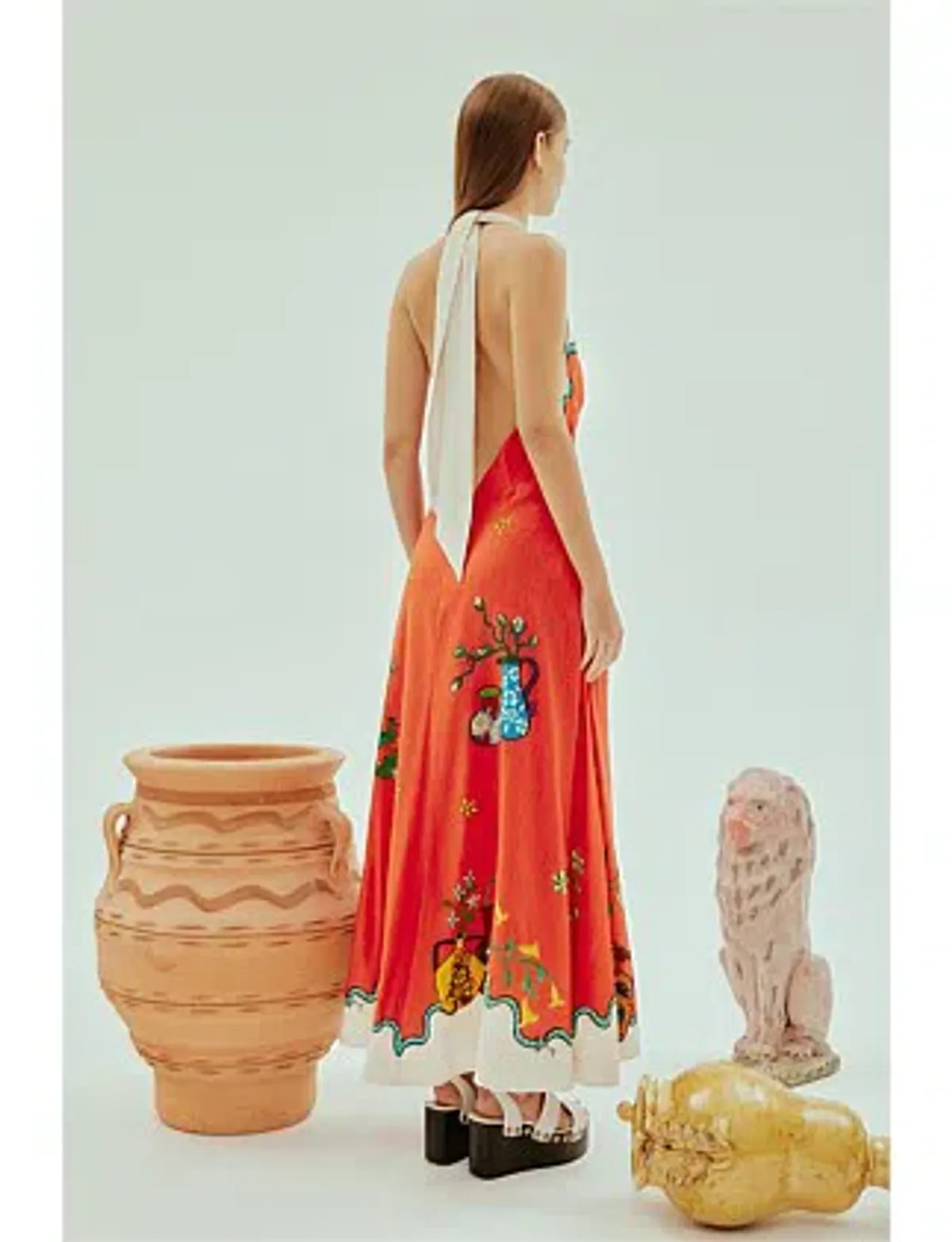 Alemais Rose Halter Dress Size 14 - Image 2