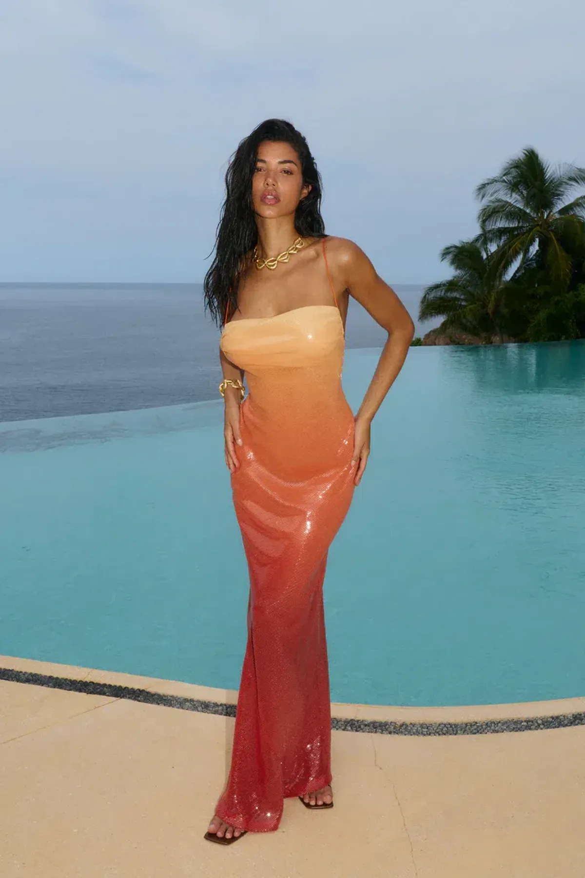 Bydee Neomi Maxi Dress In Sol - Image 1