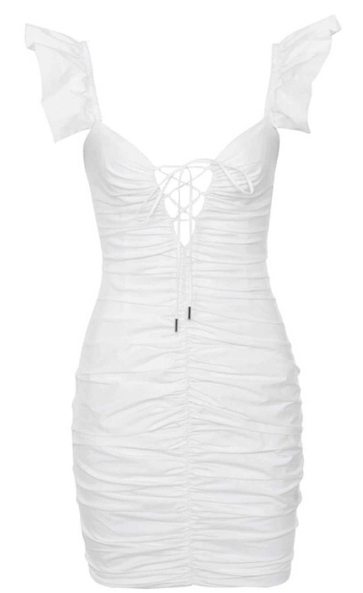 House of CB Kara Mini Dress White Size 8 - Image 3