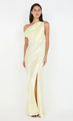 Sol Asym Dress in Ice Yellow for rent on The Volte - image 2