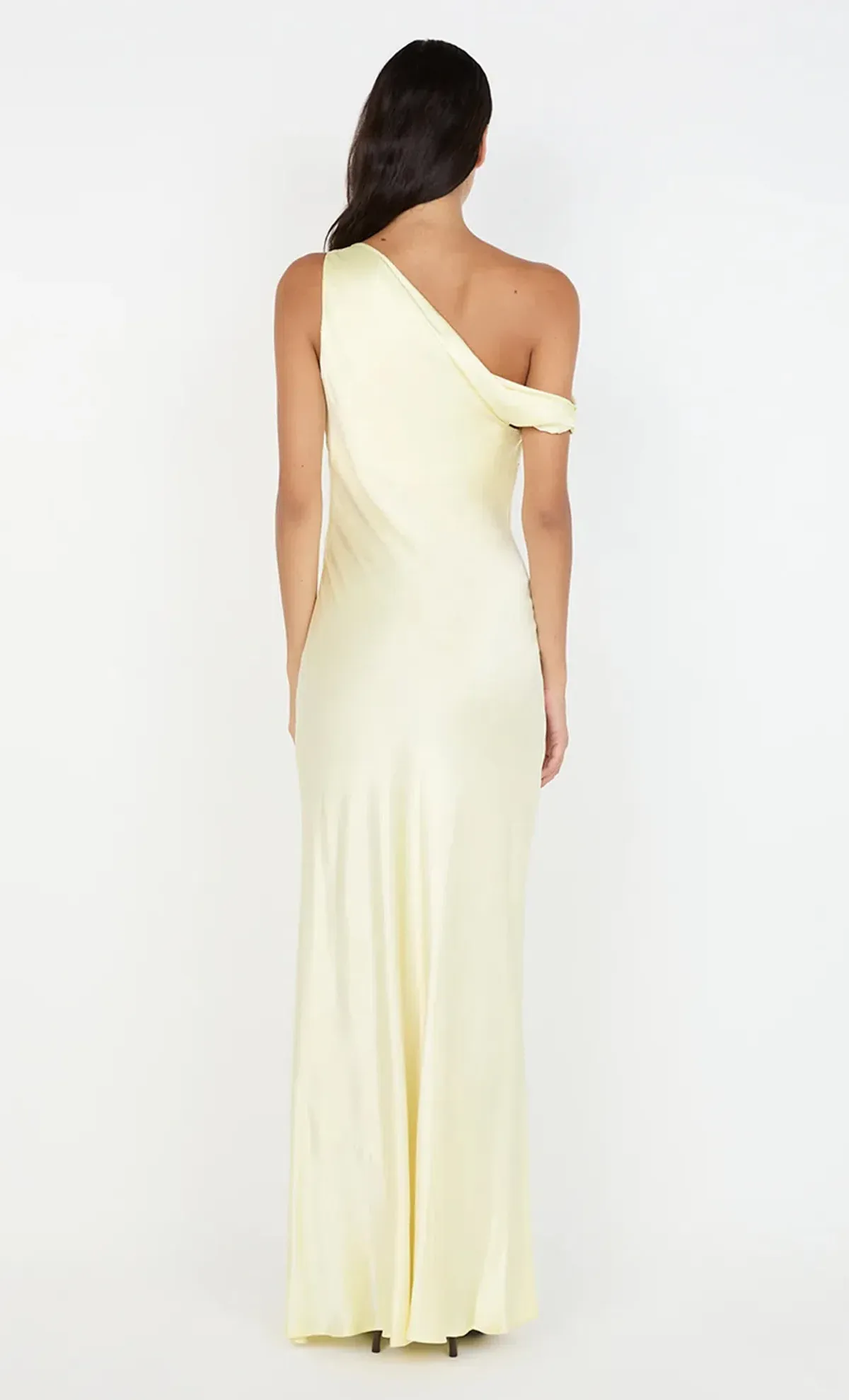 Sol Asym Dress in Ice Yellow - Image 5