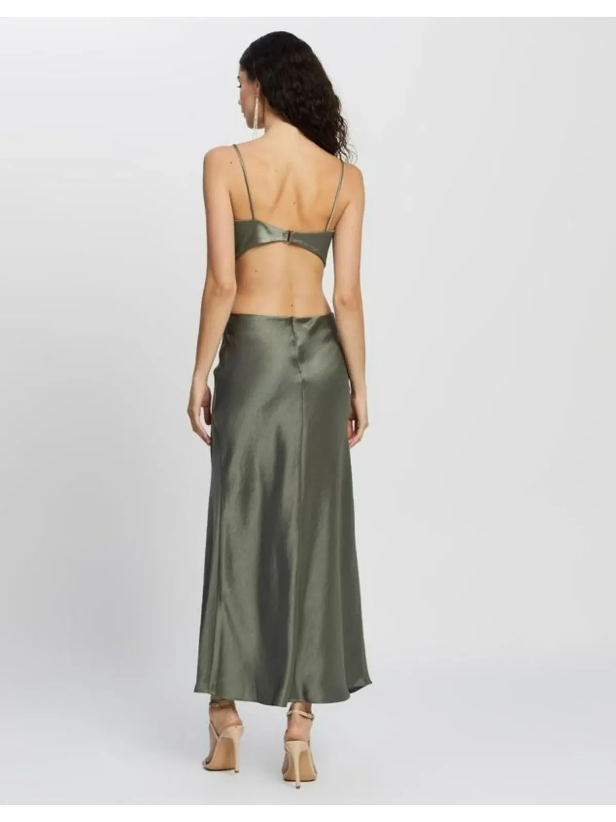 Bec & Bridge Alegra Midi Dress Green Size AU 6 - Image 2