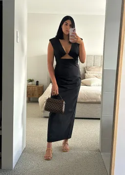 Shona Joy Lani Plunge Maxi black size 14 for rent on The Volte - image 3