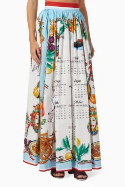 Dolce and Gabbana Calendar Print Corset and Skirt Set for rent on The Volte - image 4