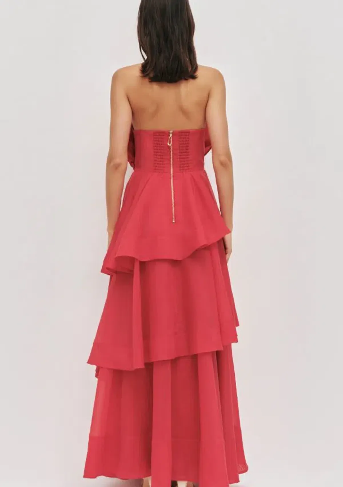 Aje Selestia Gown in Scarlet Red Size 6 - Image 3