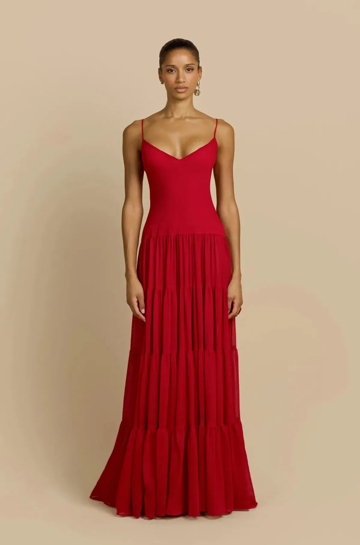 DELPHINA DRESS RED: Arcina Ori - Image 1