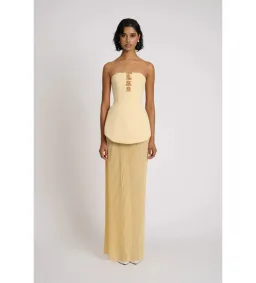 Eliya The Label Leo Maxi Dress Yellow Size M AU 10 for rent on The Volte - image 1