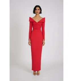 Eliya The Label Delsa Maxi Dress Red Size M AU 10 for rent on The Volte - image 1
