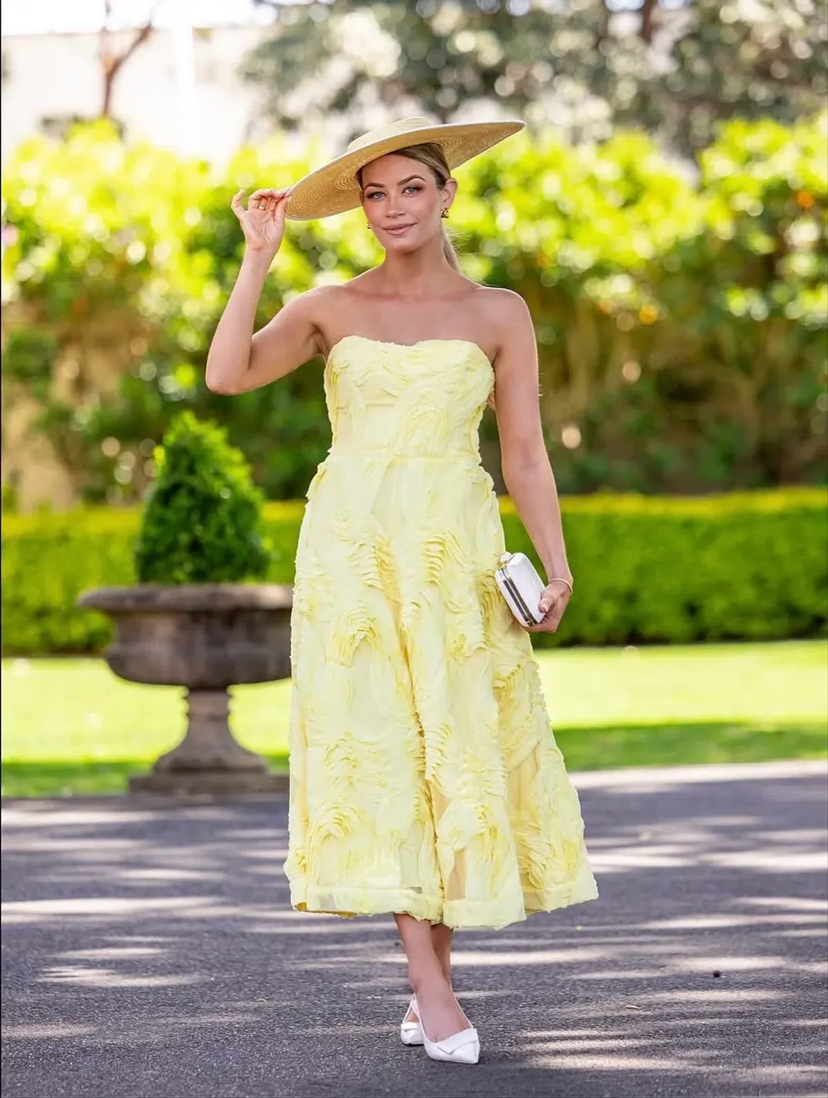 ELLIATT ASHER MIDI Dress in YELLOW SIZE 10 / M - Image 2