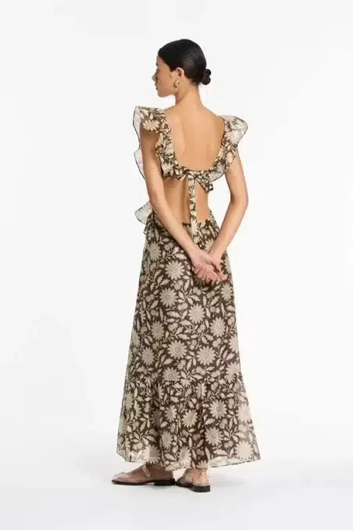 Sir the Label Xanita Frill Midi Dress Size 3 / AU 12 - Image 2