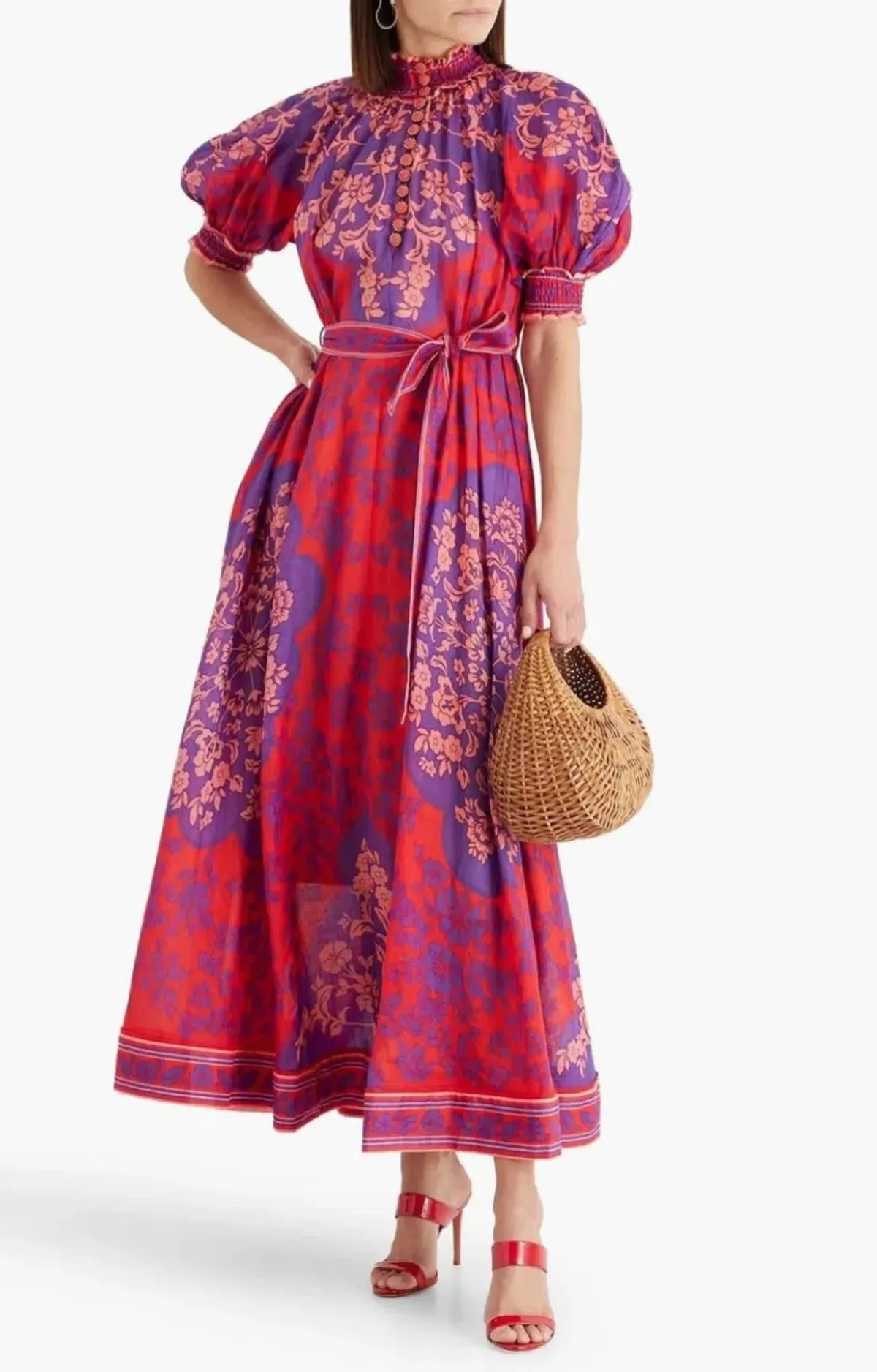 Zimmermann Raie Swing Maxi Dress in Multi Size 0 AU 8 - Image 1