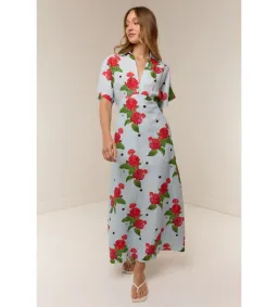 Palm Noosa Jasmine Midi Dress in Sky Garden Size AU8 for rent on The Volte - image 2