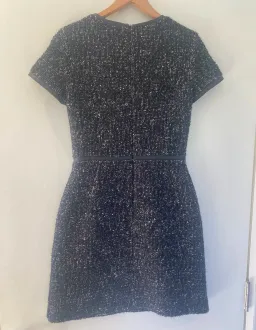 Karen Millen Tweed mini dress with faux leather detailing   RRP $800 for rent on The Volte - image 7