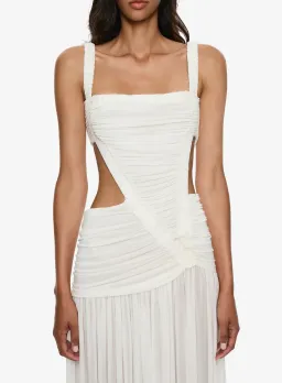 CHRISTOPHER ESBER ORION SEPARATION GOWN IN WHITE AU 8 for rent on The Volte - image 2