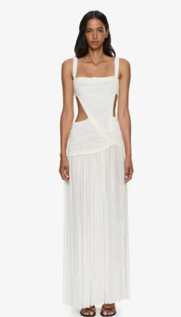 CHRISTOPHER ESBER ORION SEPARATION GOWN IN WHITE AU 8 for rent on The Volte - image 1