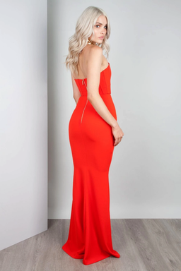 Zachary The Label Elvira Gown – Cherry Red size 6 for rent on The Volte - image 3