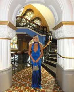 I am Delilah Margot dress, Midnight blue for rent on The Volte - image 1