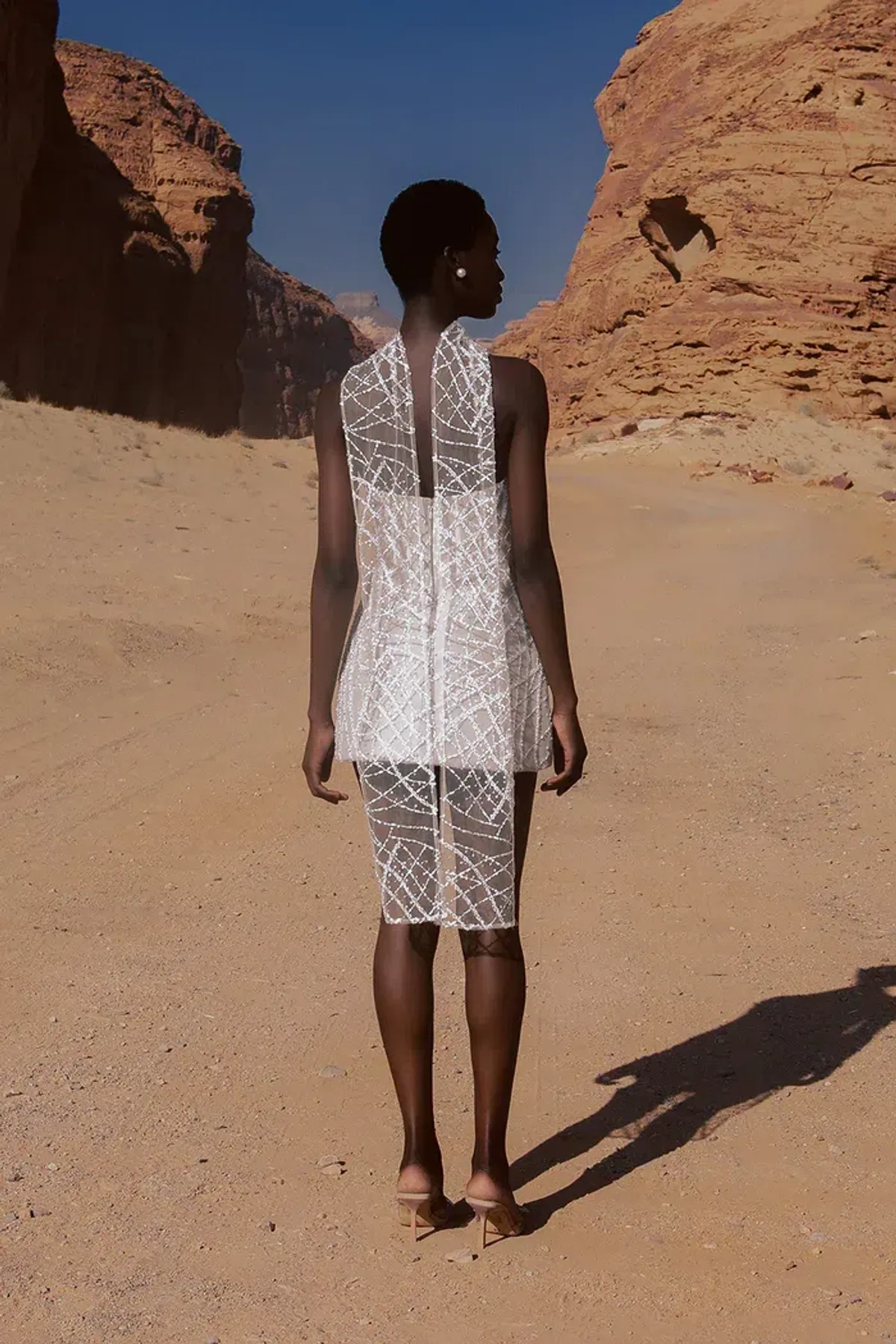 ELIYA THE LABEL Leora Dress and Ayla Beaded Scarf Size S - Image 2