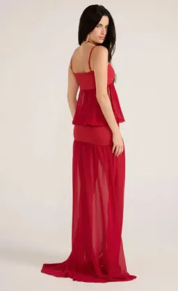 Ance Gria Romeo Gown in Red Size 8 for rent on The Volte - image 2