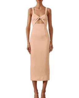 Shona Joy Simone Fitted Dress - Orange Size 8 for rent on The Volte - image 1