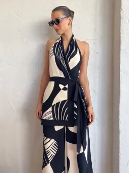 Sir The Label Realisme Wrap Halter Mini Dress Size 0 / AU 6 for rent on The Volte - image 4