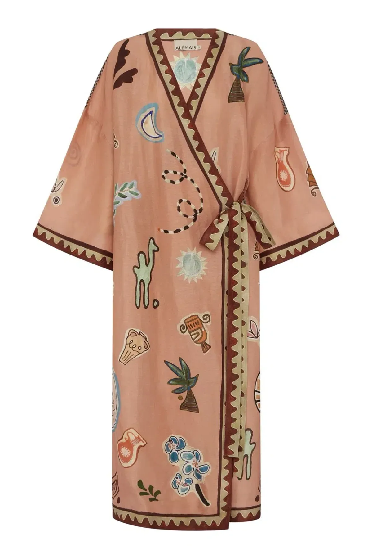 Alemais LAURENCE WRAP MIDI DRESS Size 6 - Image 5