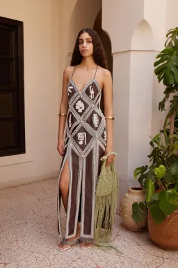 Alemais LEANDRA CORDED SLIP MIDI DRESS Size 6 for rent on The Volte - image 1