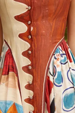 Alemais MICHELLE SQUARE NECK MIDI DRESS Size 14 for rent on The Volte - image 4