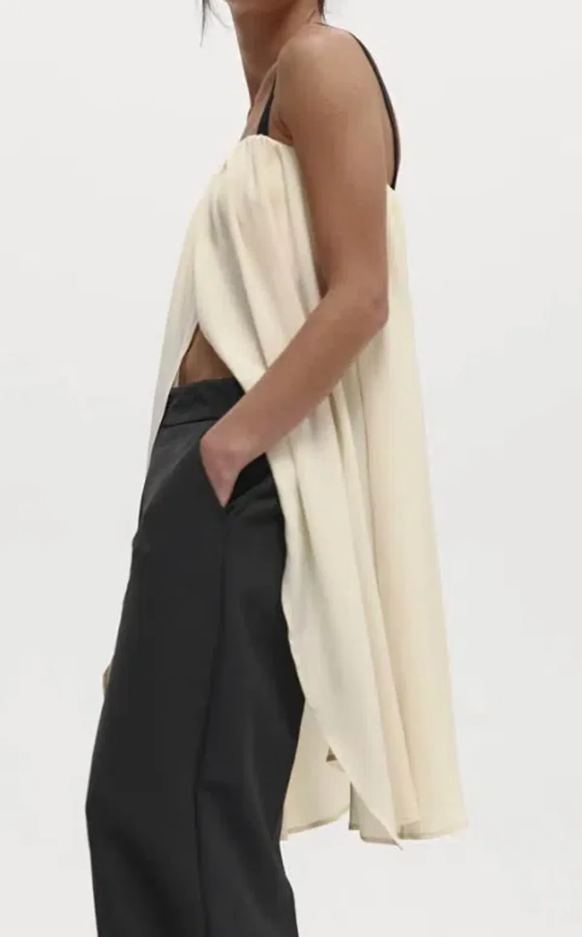 Bogart Top in Silk Crepe - Image 2