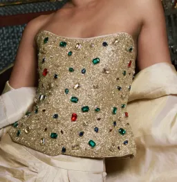 Hand-embroidered custom Sultana corset  for rent on The Volte - image 3