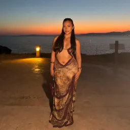 JADED LONDON Fatale Maxi Dress in Sunrose Size AUS 12 for rent on The Volte - image 4