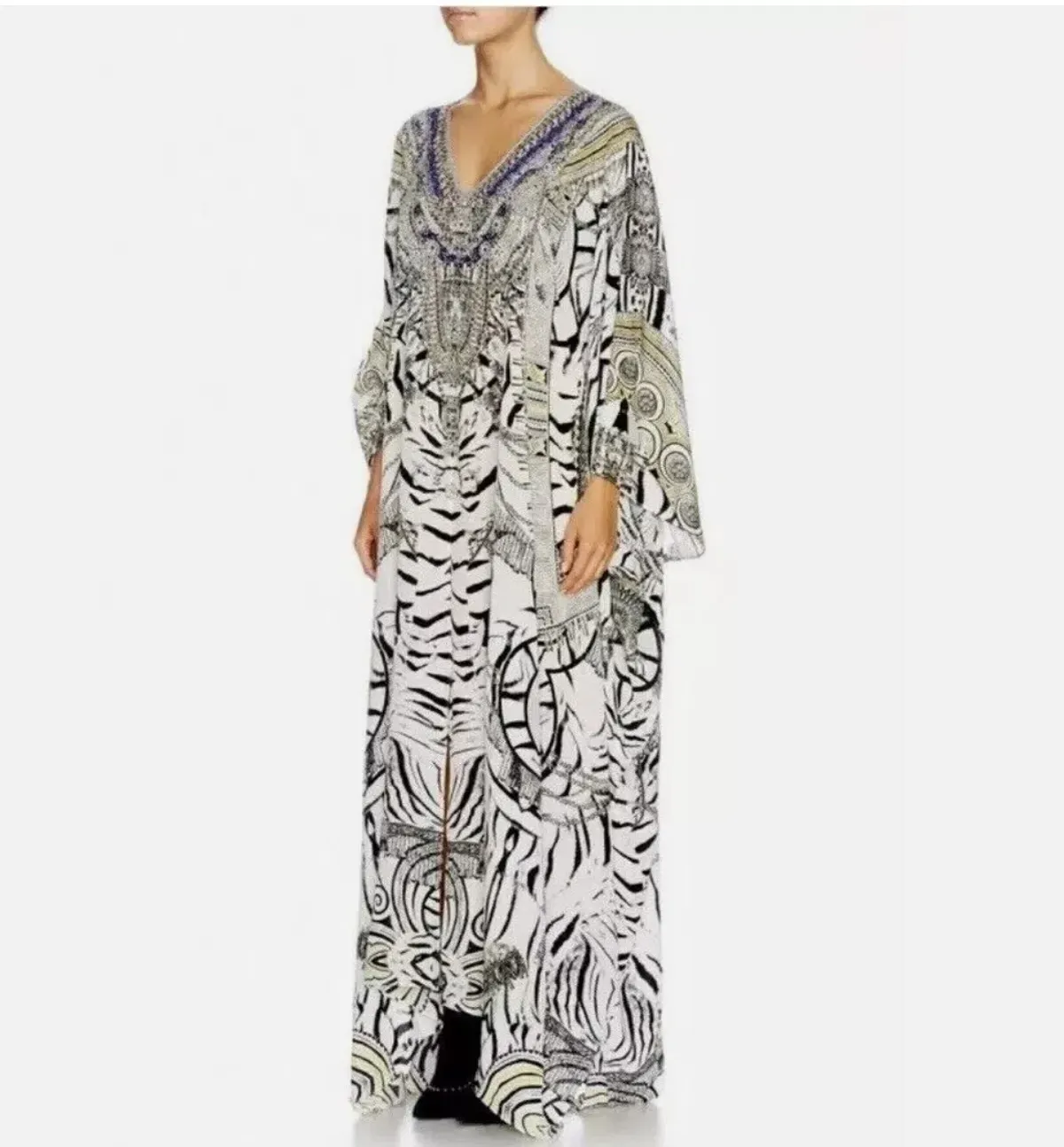 Camilla Wild Belle Zebra Print Maxi Dress Kaftan Size All OSFM  - Image 2