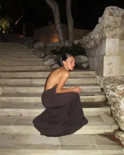 Bec & Bridge Blanche Halter Maxi Dress Espresso Size 12 for rent on The Volte - image 4