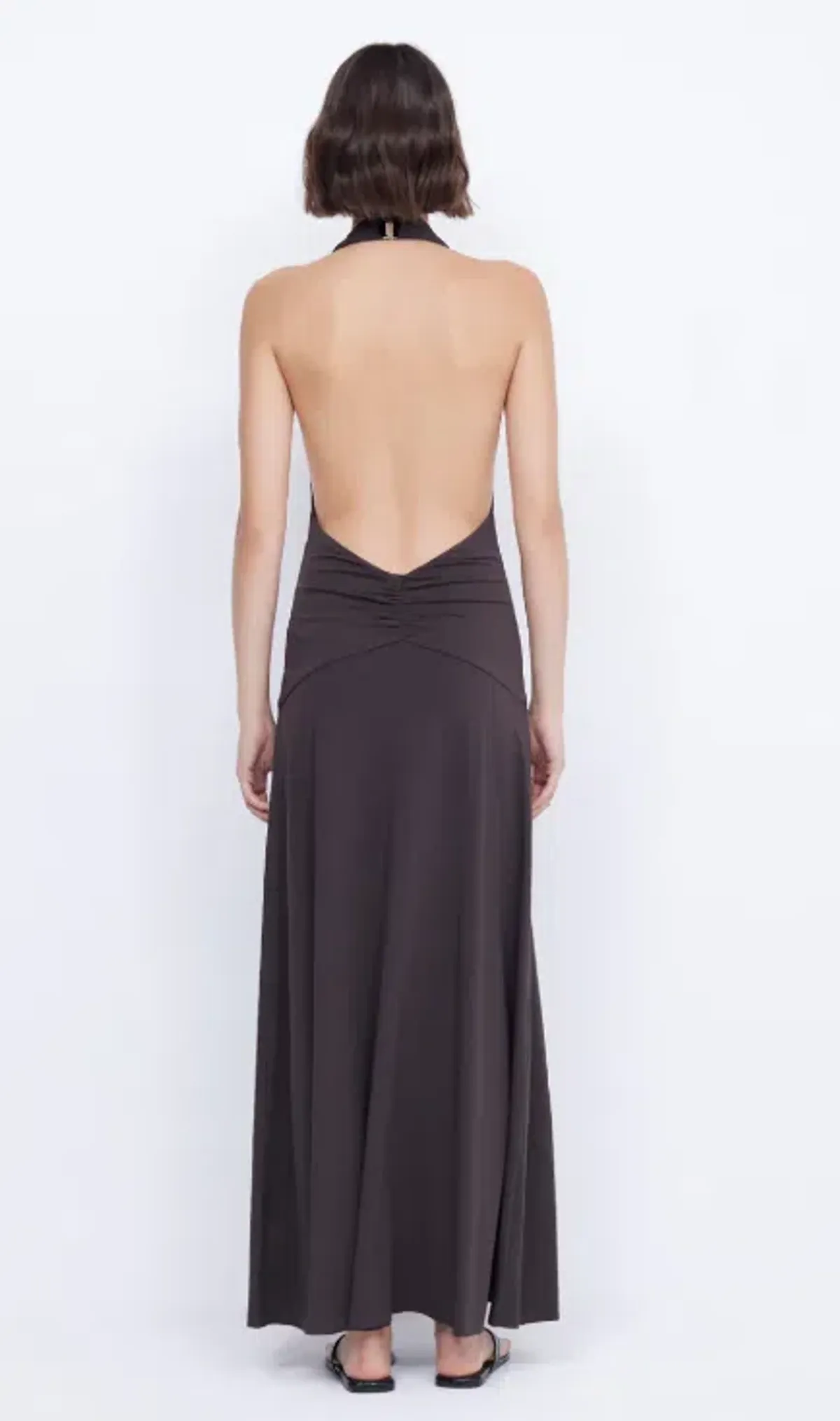 Bec & Bridge Blanche Halter Maxi Dress Espresso Size 12 - Image 5