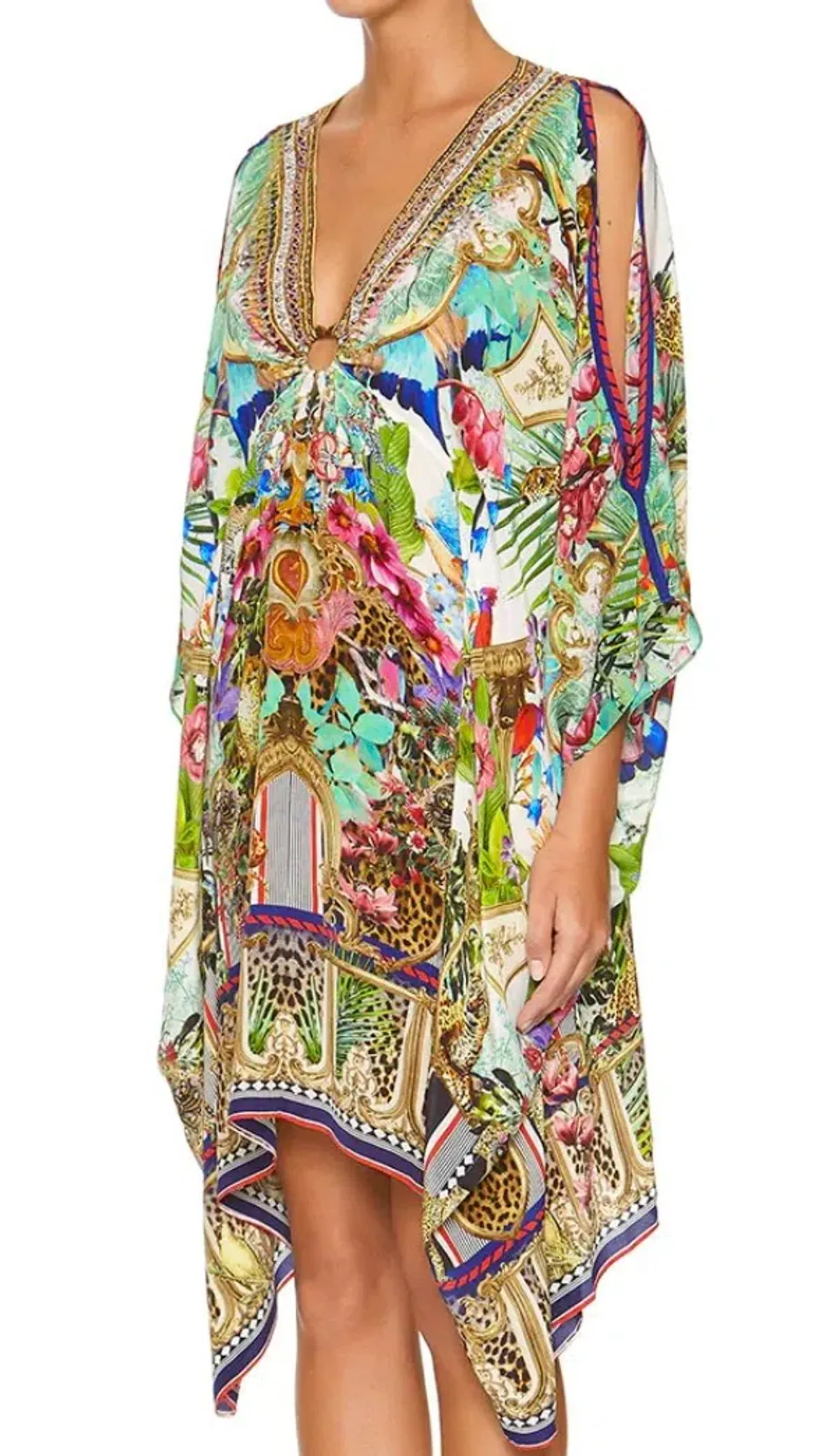 Camilla Champagne Coast Short Kaftan with Hardware One Size  - Image 3