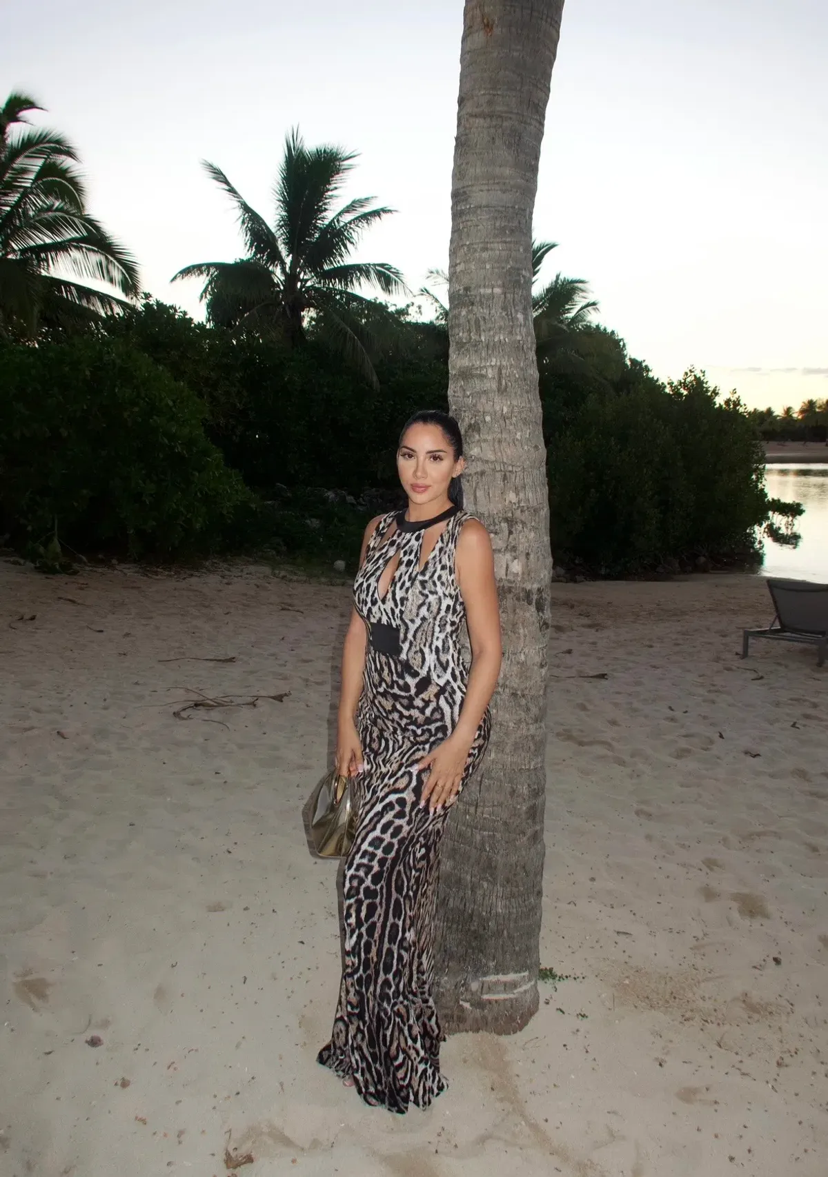 Just Cavalli by Roberto Cavalli Cut Out Leopard Print Gown - Image 2