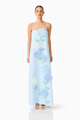 Elliatt Buttercup Maxi Dress in Blue for rent on The Volte - image 2