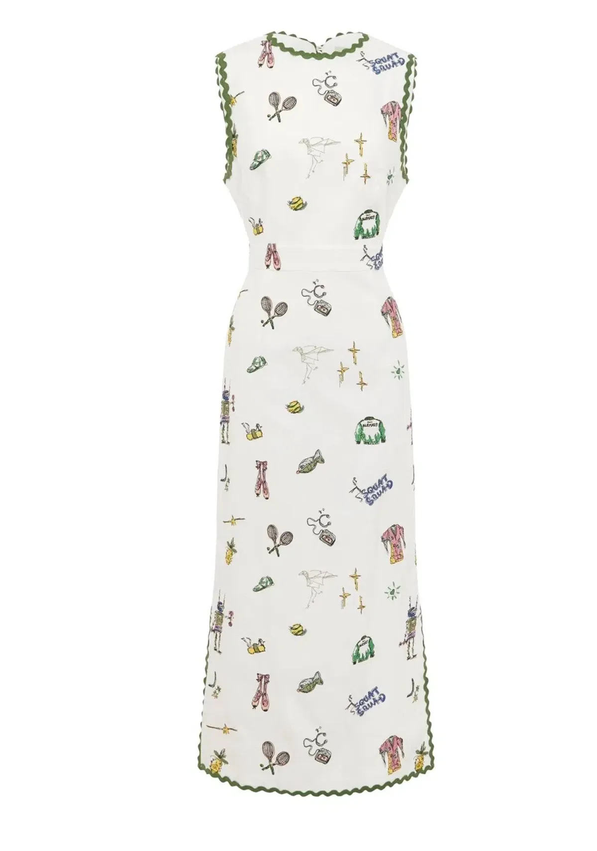 Alemais Play Embroidered Midi Dress 100% linen,  Size 14 - Image 6