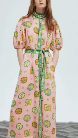 Alemais Porcelain Shirtdress in Pink s.4 for rent on The Volte - image 1