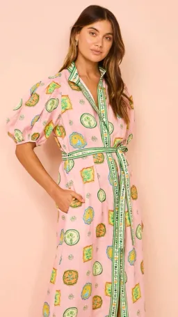 Alemais Porcelain Shirtdress in Pink s.4 for rent on The Volte - image 3