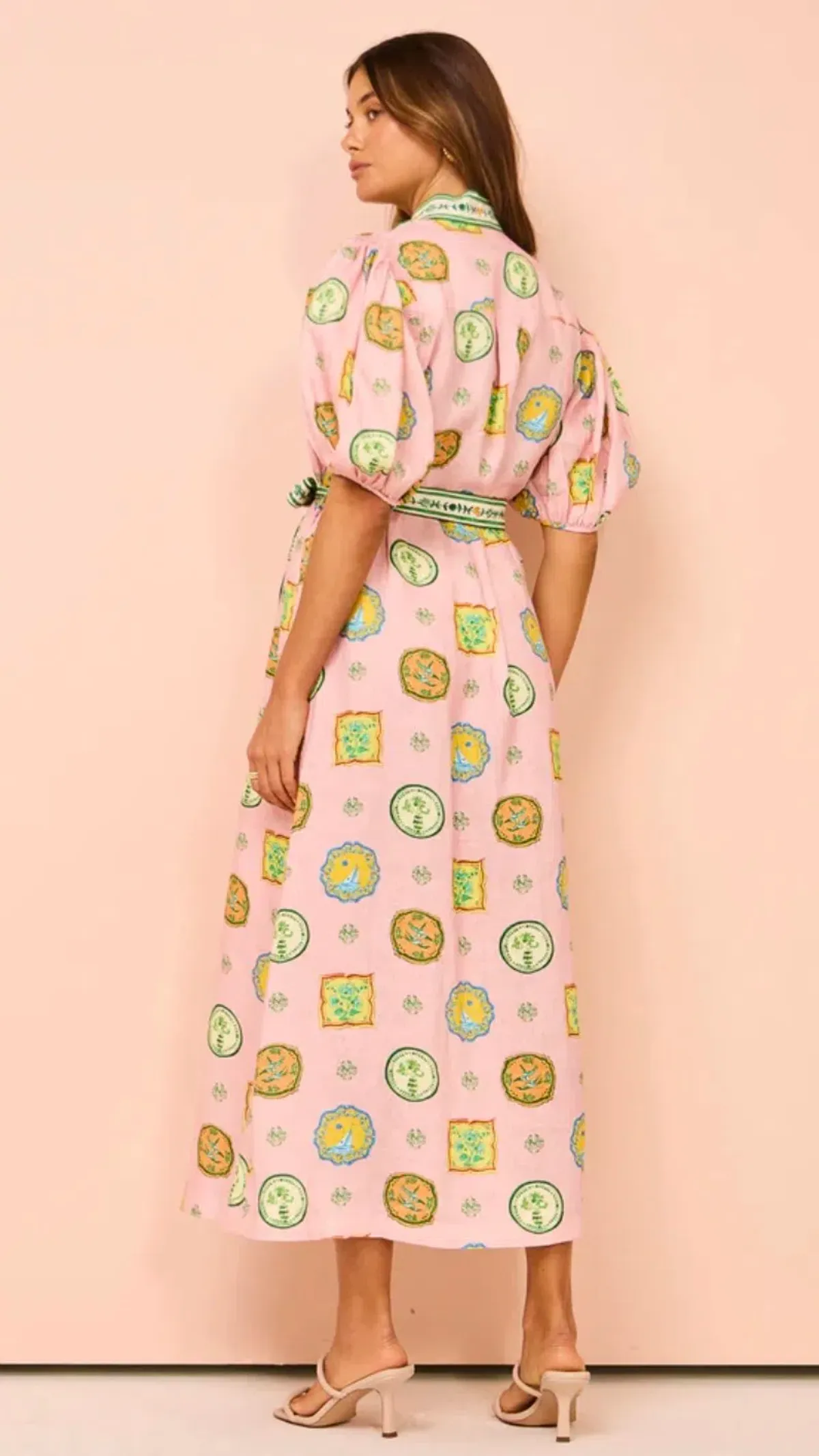 Alemais Porcelain Shirtdress in Pink s.4 - Image 6