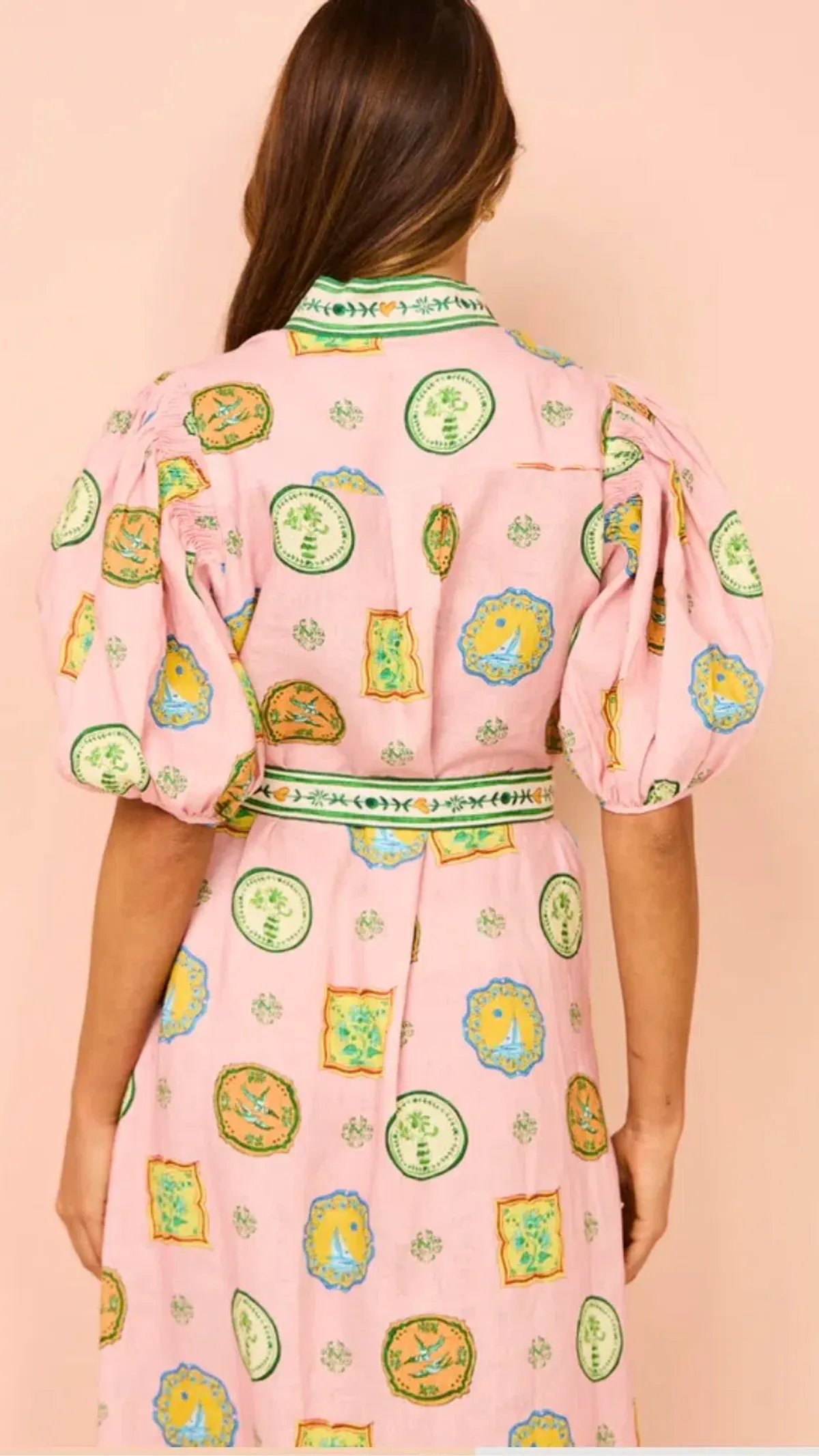 Alemais Porcelain Shirtdress in Pink s.4 - Image 4