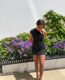 SIR the Label Azul Gathered Mini Black for rent on The Volte - image 1