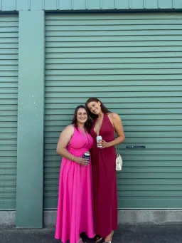 Bec & Bridge, Susie Plunge Maxi Dress, Cherry, Size 10 for rent on The Volte - image 4