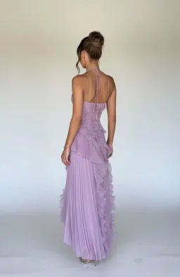 Amur Lorelie Inspired Halter Midi Dress Lavender Size S / AU 8 10 for rent on The Volte - image 6