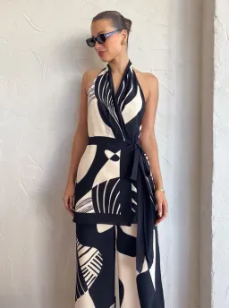 Sir The Label Realisme Wrap Halter Mini Dress Size 3 / AU 12 for rent on The Volte - image 4