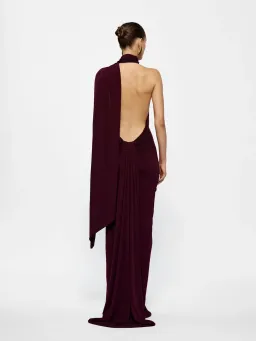 EFFIE KATS HAVEN DRESS BLACK CHERRY BURGUNDY SIZE 8 (S) for rent on The Volte - image 4