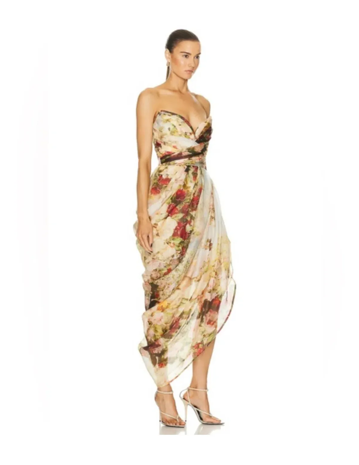 ZIMMERMANN Luminosity Strapless Midi Dress Size 0/8 AU - Image 2