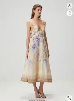 Zimmermann Dawning Corset Picnic Midi Size 0 for rent on The Volte - image 3