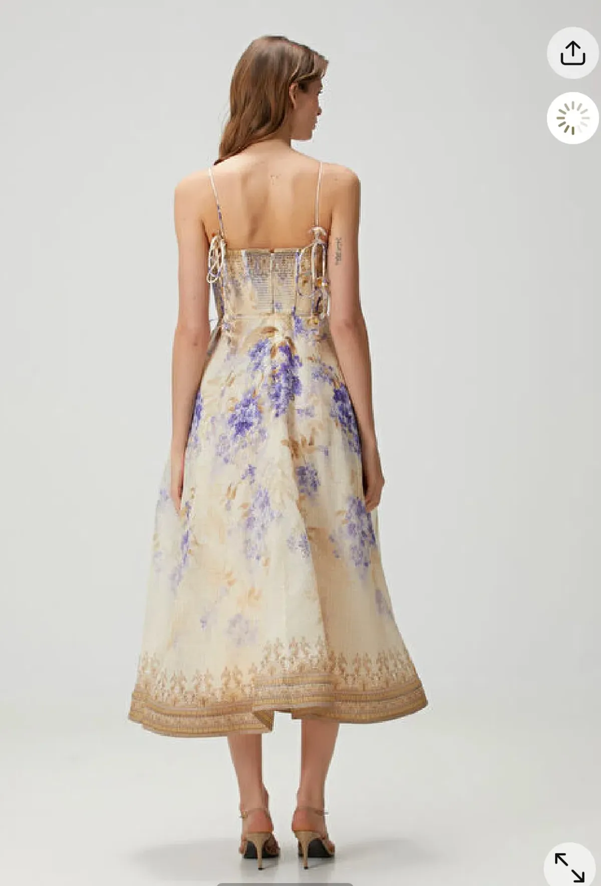 Zimmermann Dawning Corset Picnic Midi Size 0 - Image 4